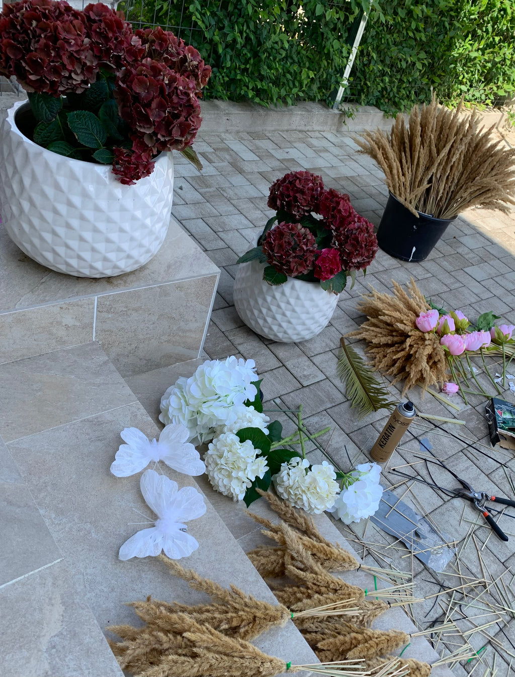 Floral arch execution
